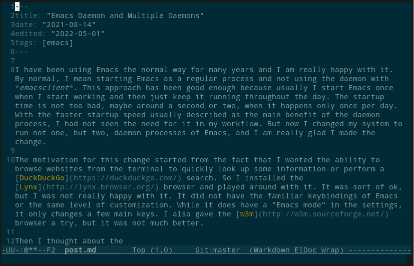 Emacs in terminal with fixed colors